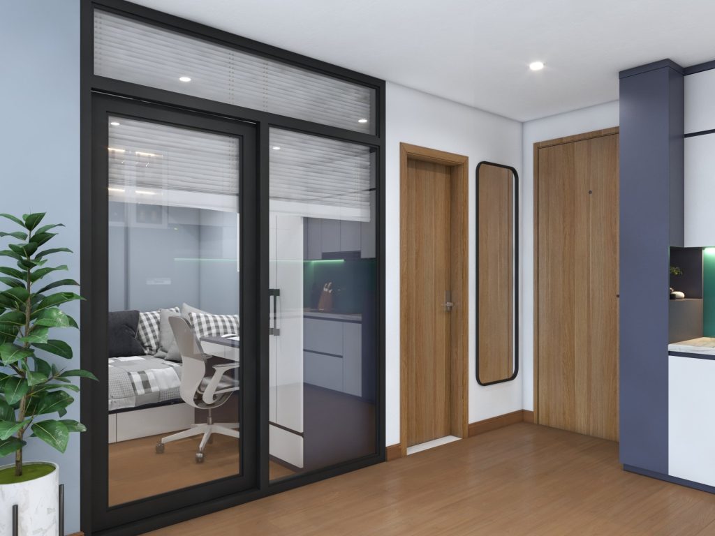 Thiết kế lô gia +1 khép kín cho không gian căn hộ 45m2