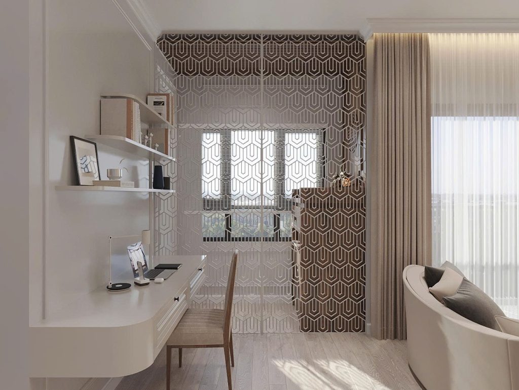 Thiết kế nội thất lô gia +1 phong cách Tân cô điển