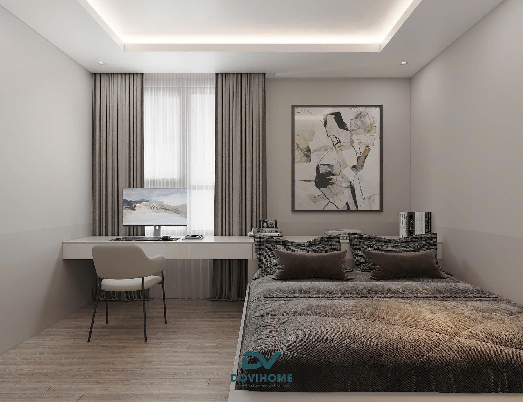 Thiết kế nội thất phòng ngủ hiện đại