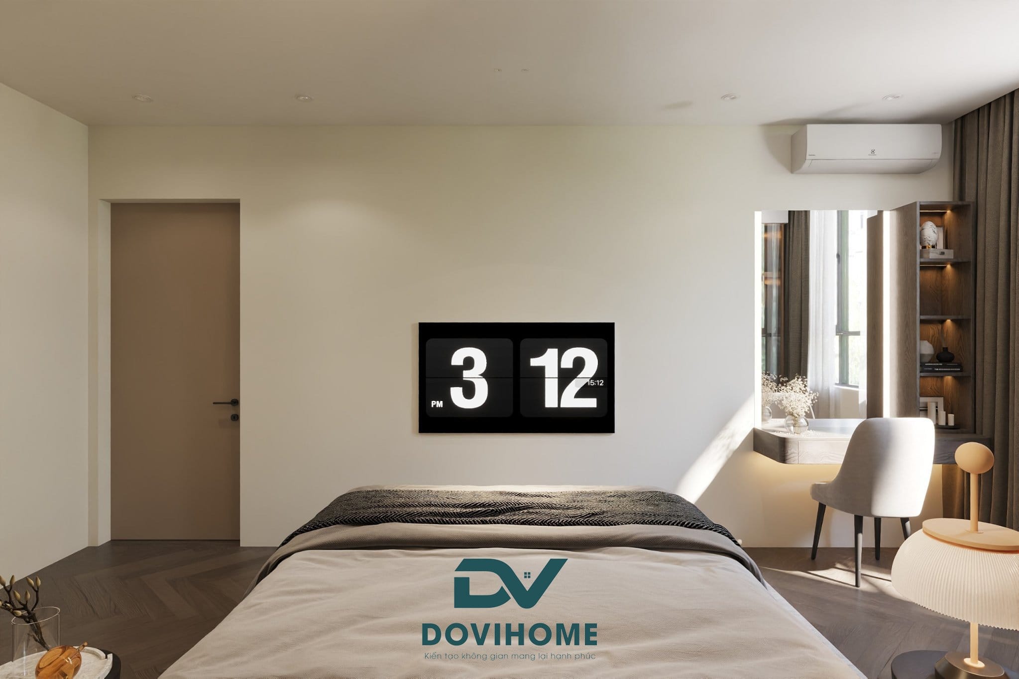 Thiết kế nội thất phòng ngủ phong cách hiện đại