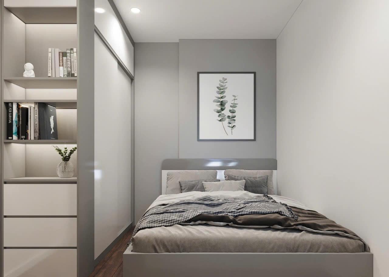 Thiết kế nội thất phòng ngủ hiện đại 12m2