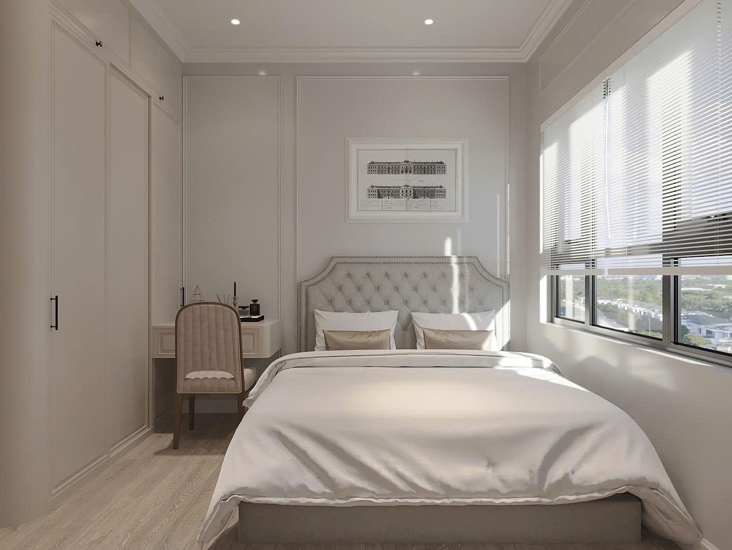 Thiết kế nội thất phòng ngủ Tân Cổ Điển