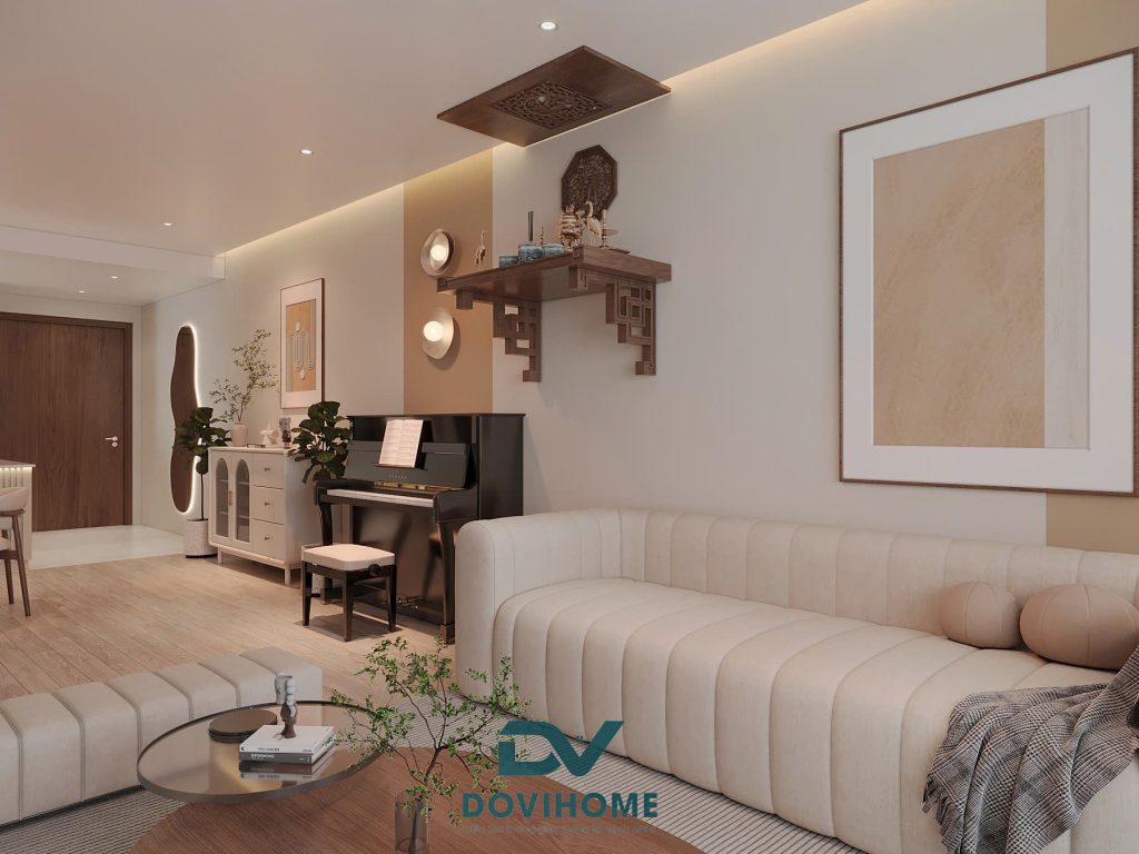 Nội thất phòng khách căn hộ 85m2