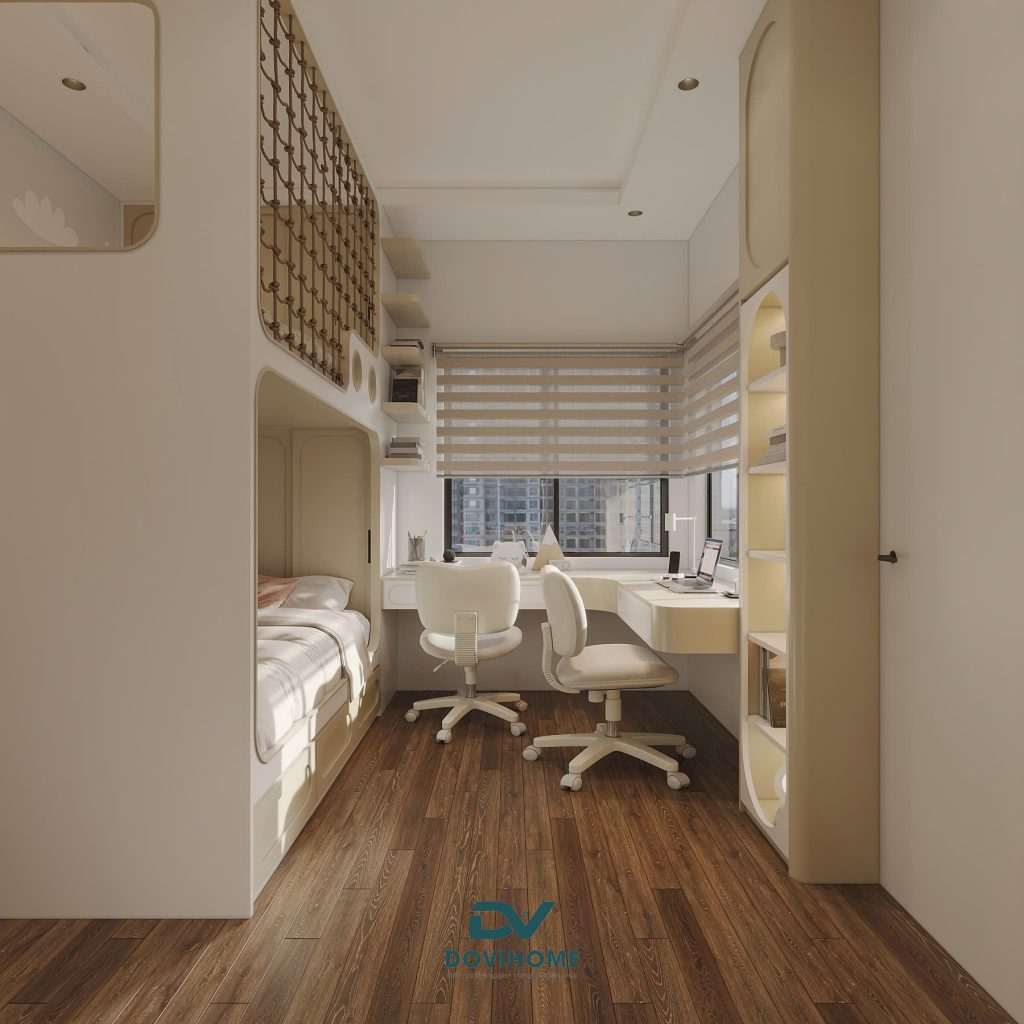 Hình ảnh 3D căn phòng 10m2